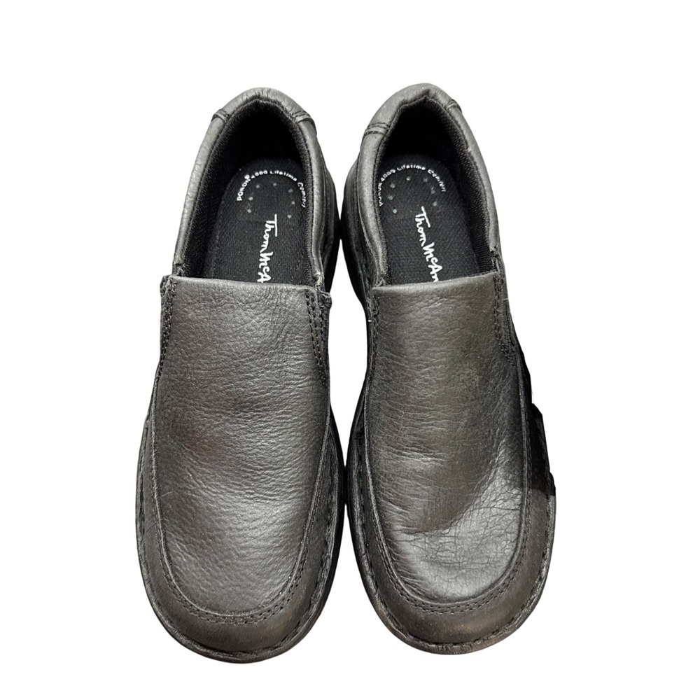 Vintage Thom McAn Shoes Women Size 6W Black Loafer Leather